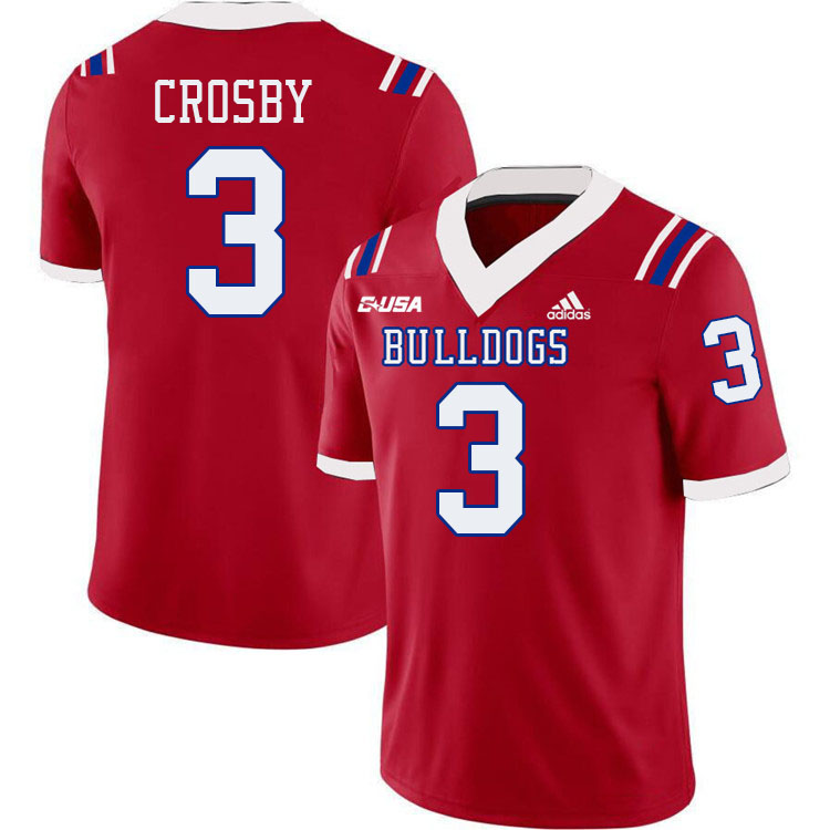 Marquis Crosby Louisiana Tech Jersey,LA Tech Bulldogs Football Jerseys,Uniforms,Gears-Red